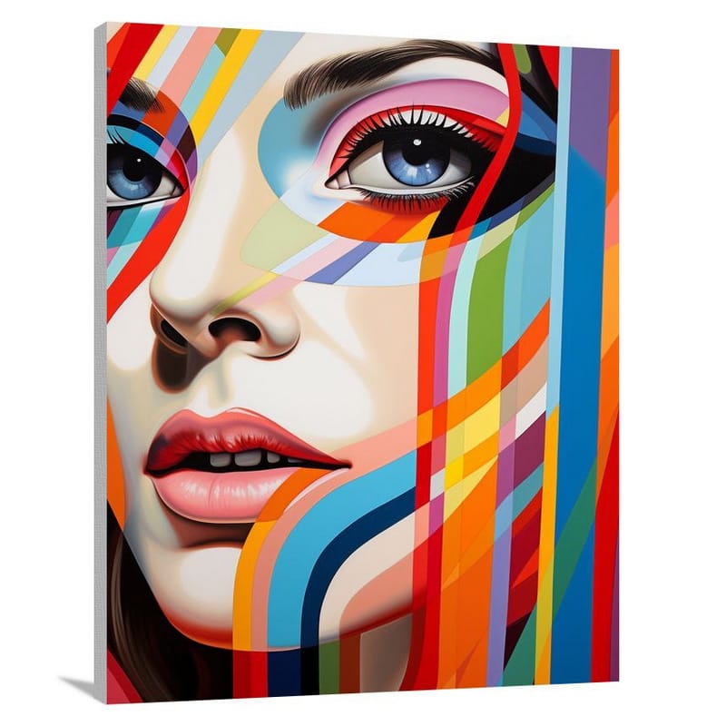 Striped Elegance - Canvas Print