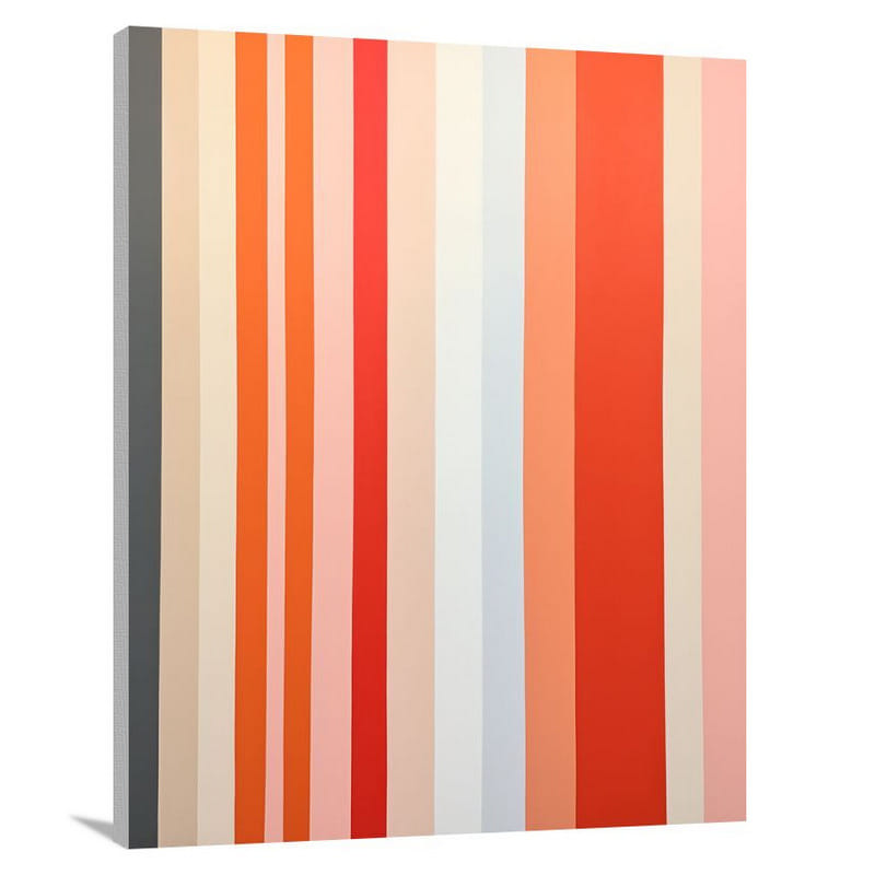 Striped Harmony - Minimalist - Canvas Print