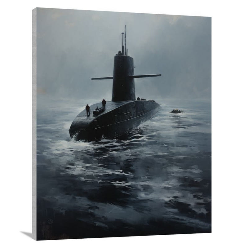 Submarine Resurgence - Minimalist - Canvas Print
