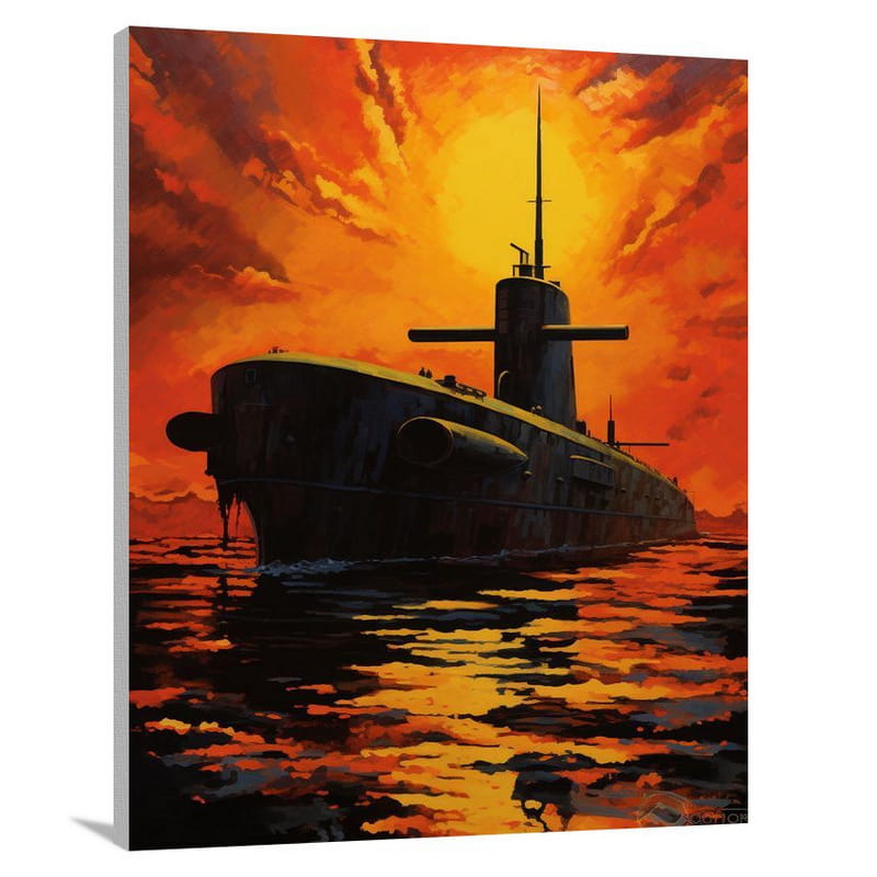 Submarine's Embrace - Canvas Print