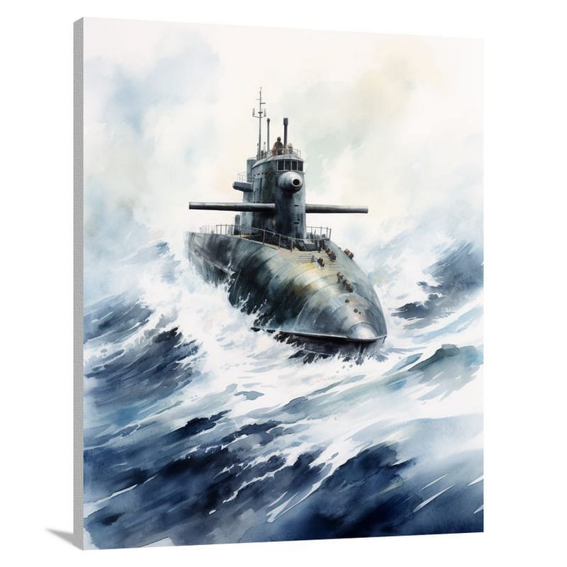 Submarine's Solitude - Canvas Print