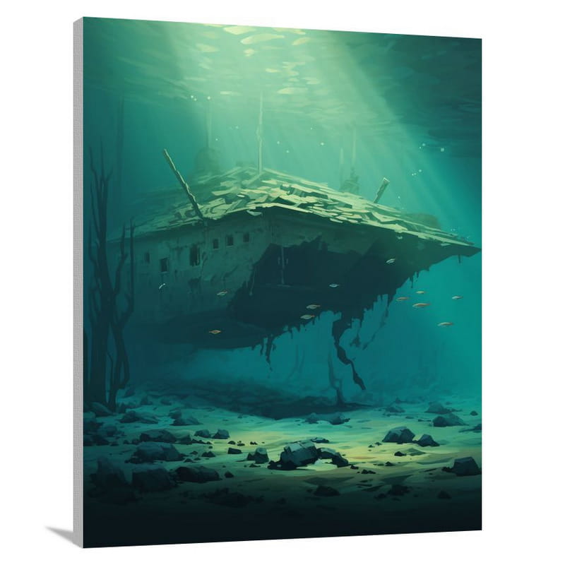 Submerged Secrets - Canvas Print