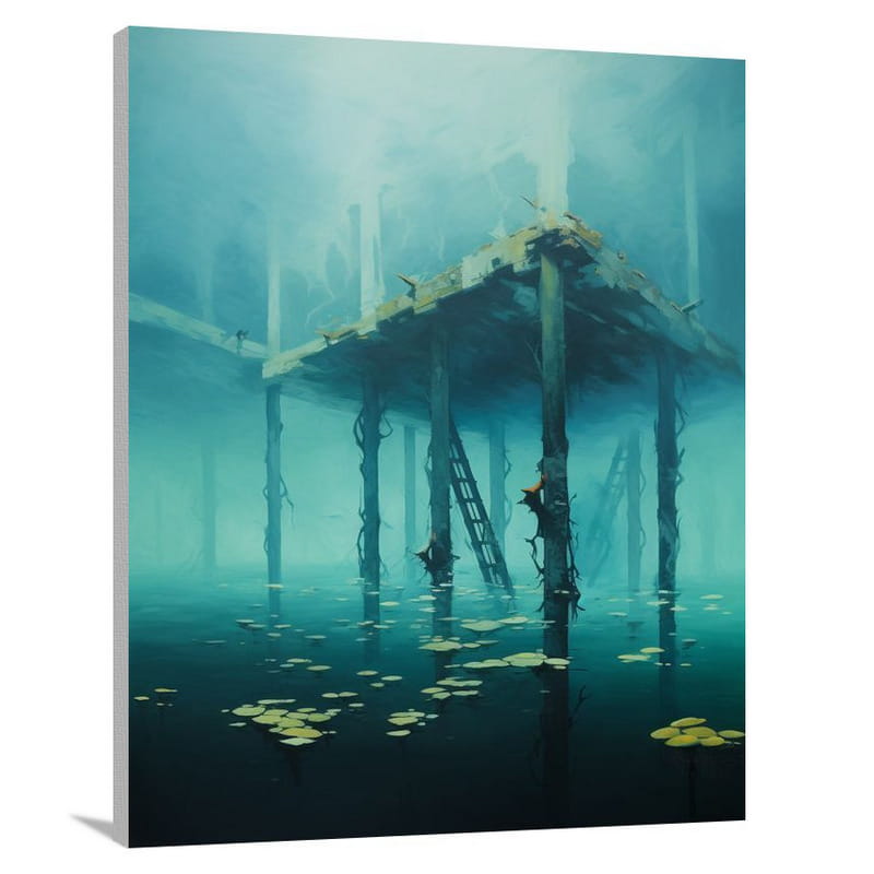 Submerged Secrets - Minimalist - Canvas Print