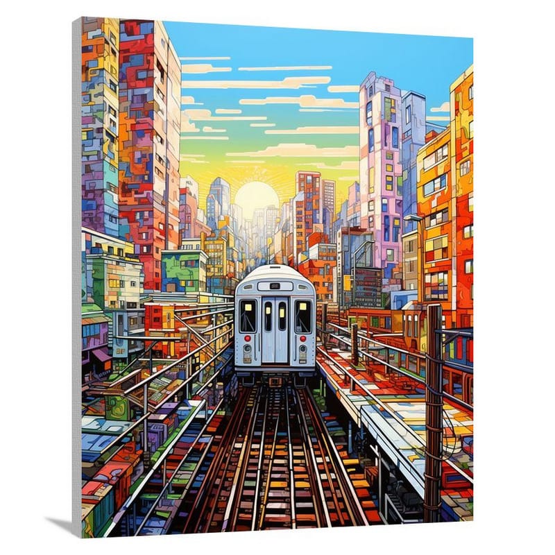 Subway Dreamscape - Pop Art - Canvas Print