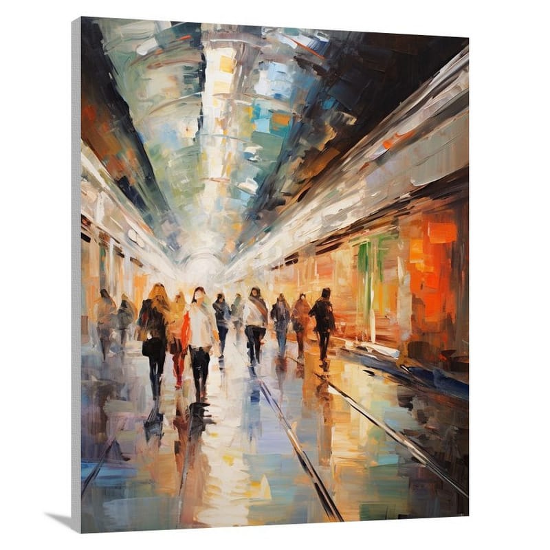 Subway Symphony - Impressionist 2 - Canvas Print