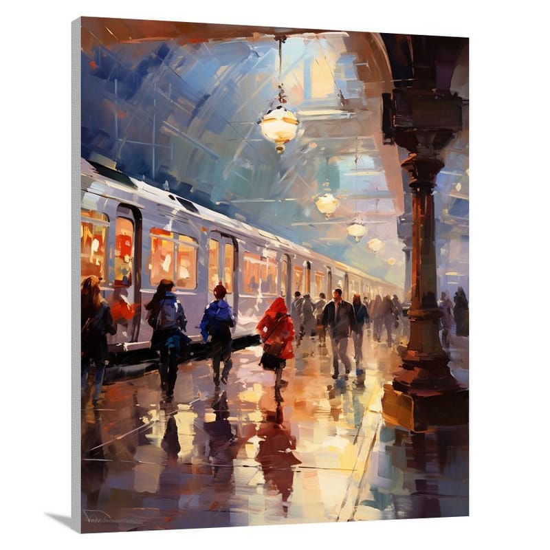 Subway Symphony - Impressionist - Canvas Print