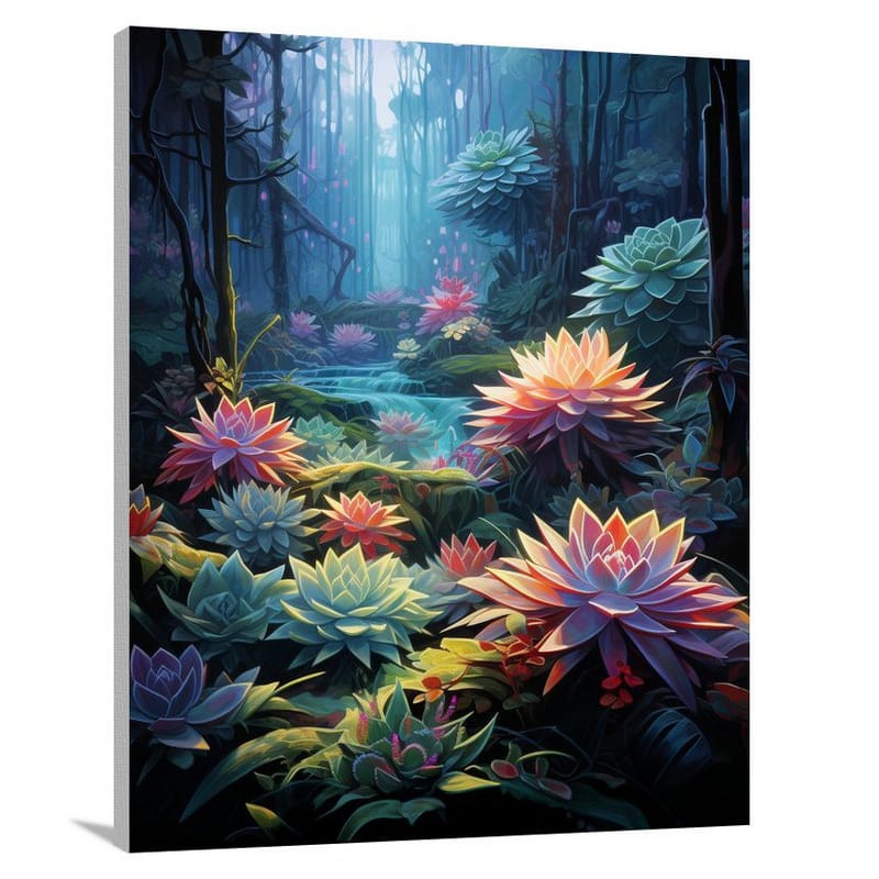 Succulent Whispers - Canvas Print