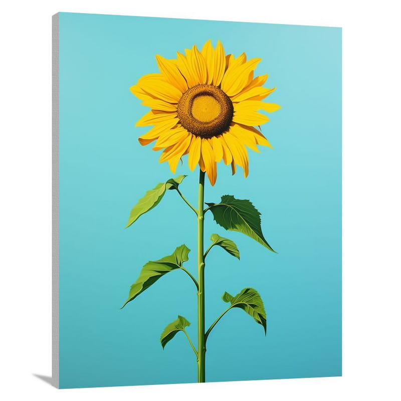 Sunflower - Minimalist - Canvas Print