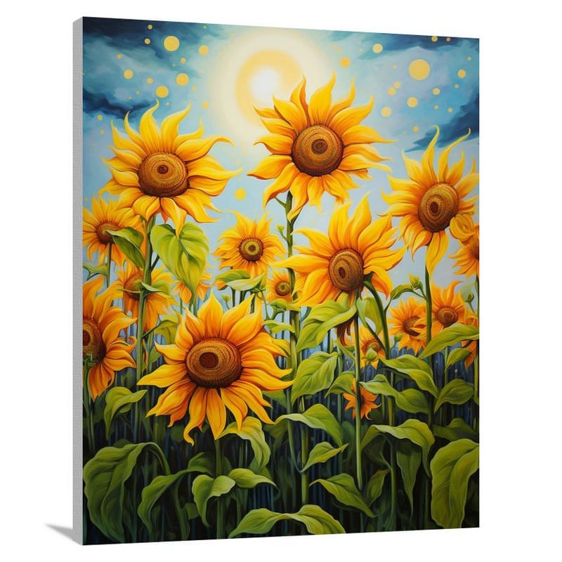 Sunflower Symphony - Contemporary Art - Canvas Print