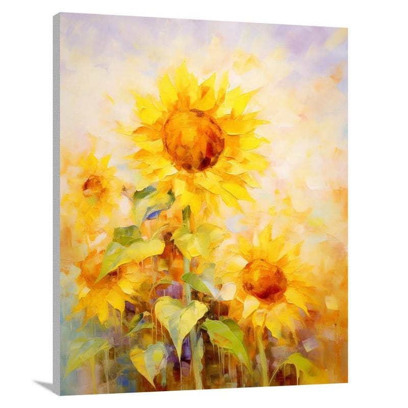 Sunflower Symphony - Impressionist - Canvas Print