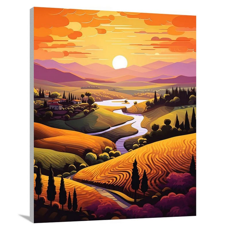 Sunrise - Pop Art - Canvas Print