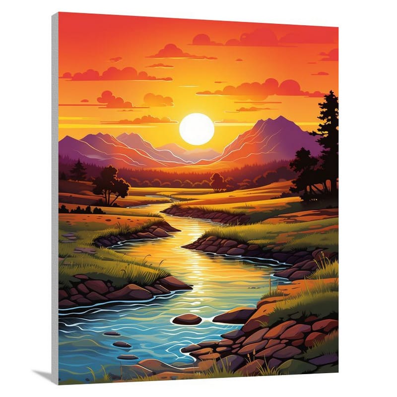 Sunrise - Pop Art - Pop Art - Canvas Print