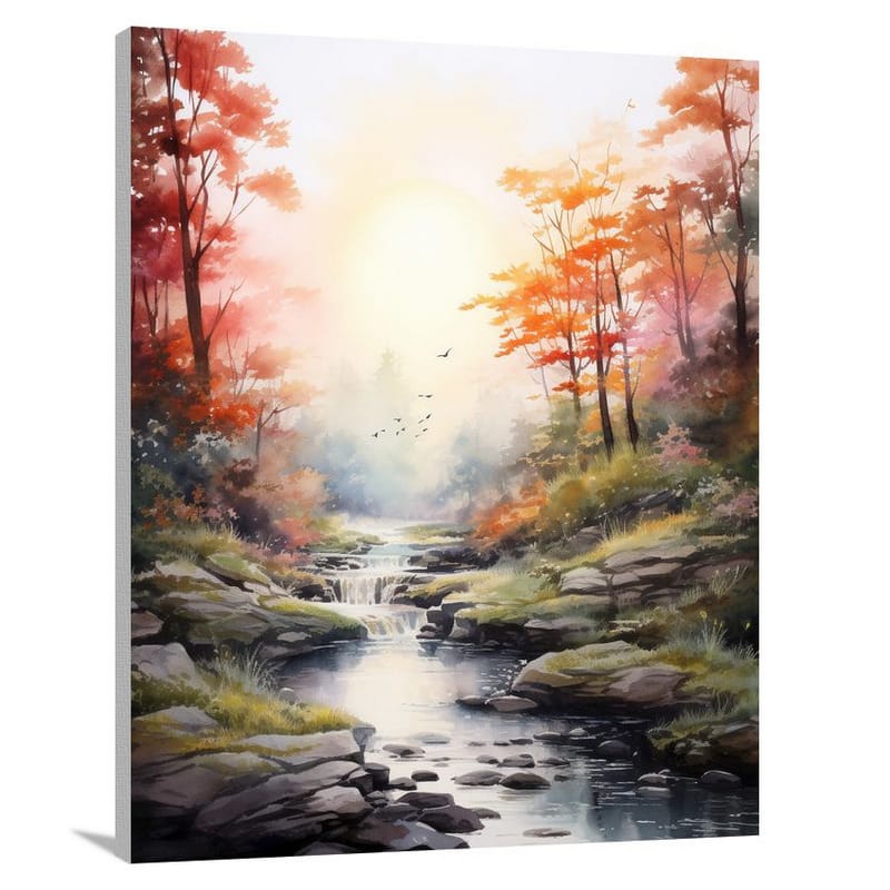 Sunrise Serenity - Watercolor - Canvas Print