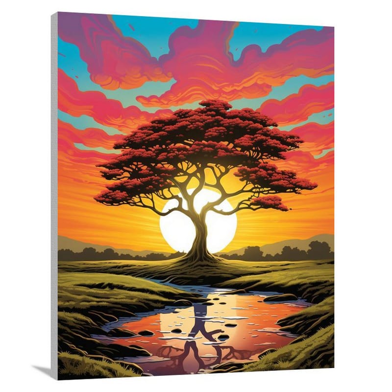 Sunset - Pop Art - Pop Art - Canvas Print