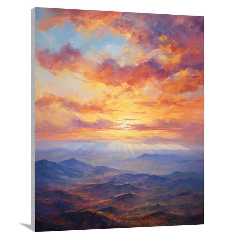 Sunset Serenade: North Carolina's Majesty - Canvas Print