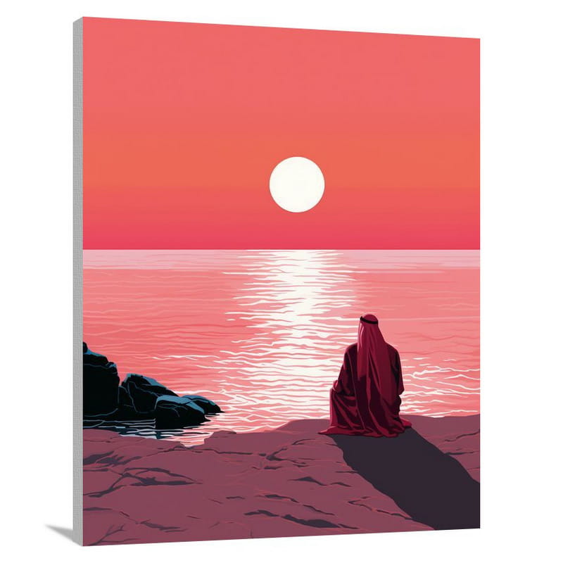 Sunset Serenity in Saudi Arabia - Canvas Print