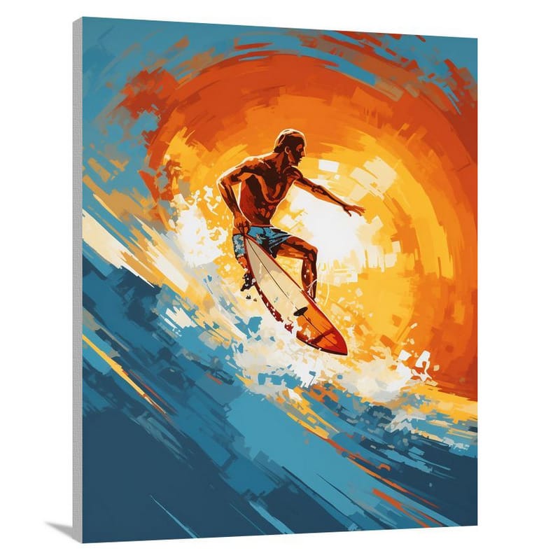 Surfing - Pop Art - Canvas Print