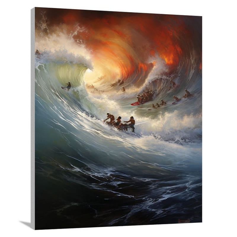 Surfing Triumph - Contemporary Art - Canvas Print