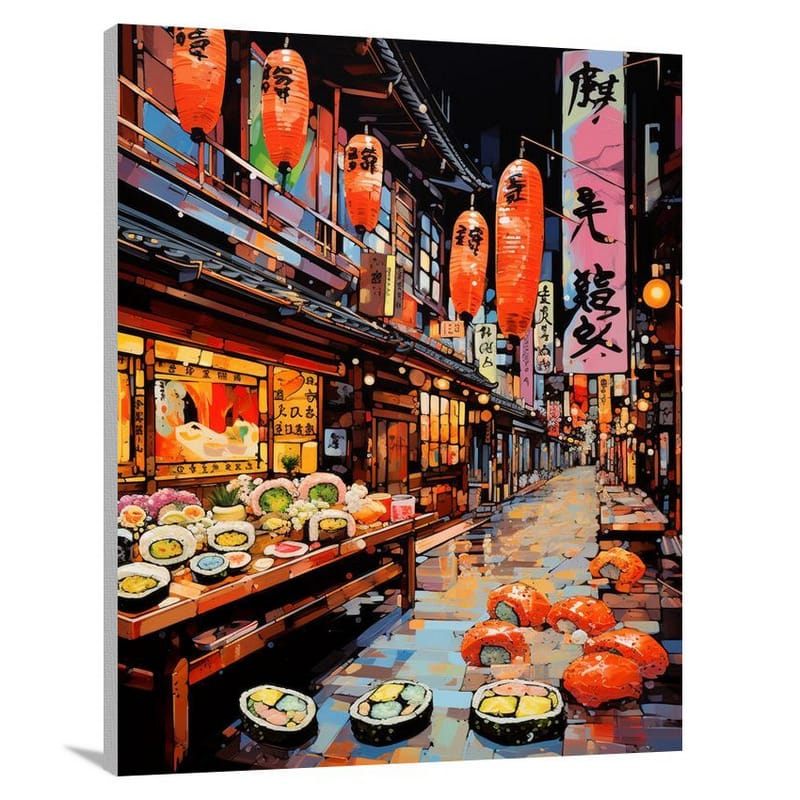 Sushi Street - Canvas Print