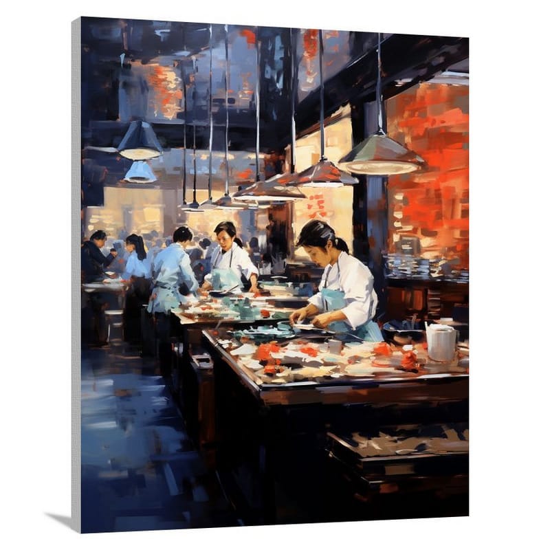 Sushi Symphony - Impressionist 2 - Canvas Print