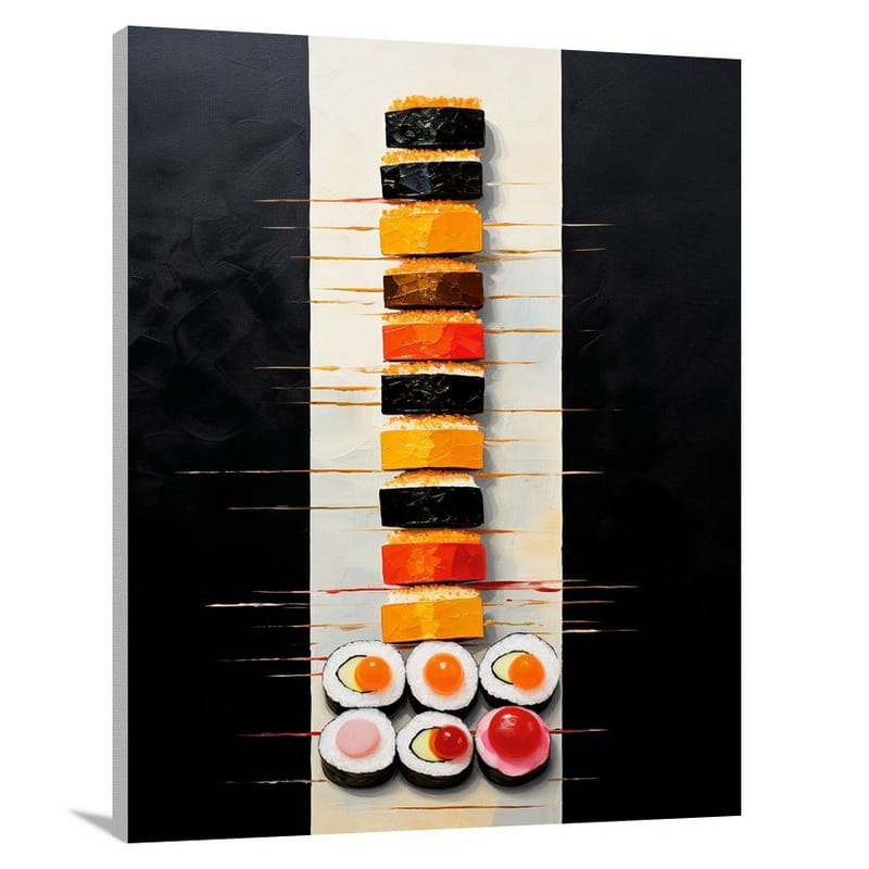 Sushi Symphony - Minimalist 2 - Canvas Print