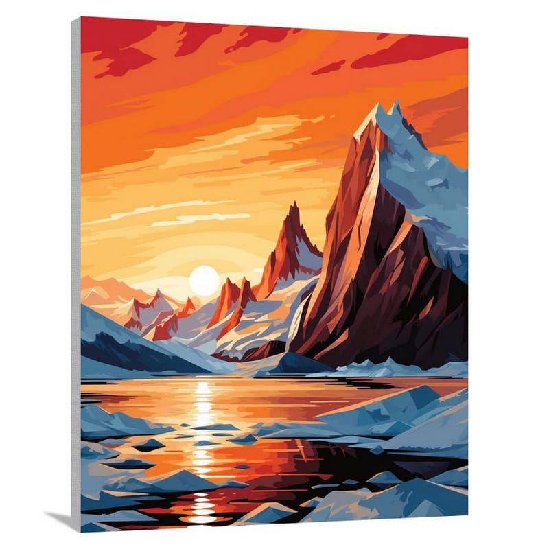 Svalbard's Ethereal Glow - Canvas Print