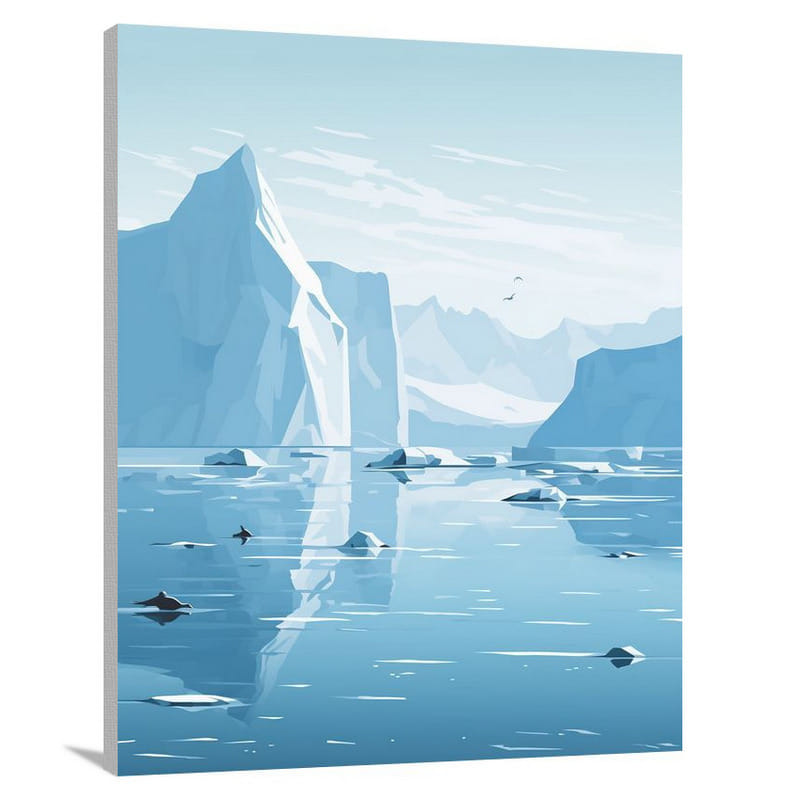 Svalbard Symphony - Minimalist - Canvas Print