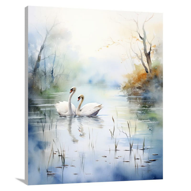 Swan's Grace - Canvas Print