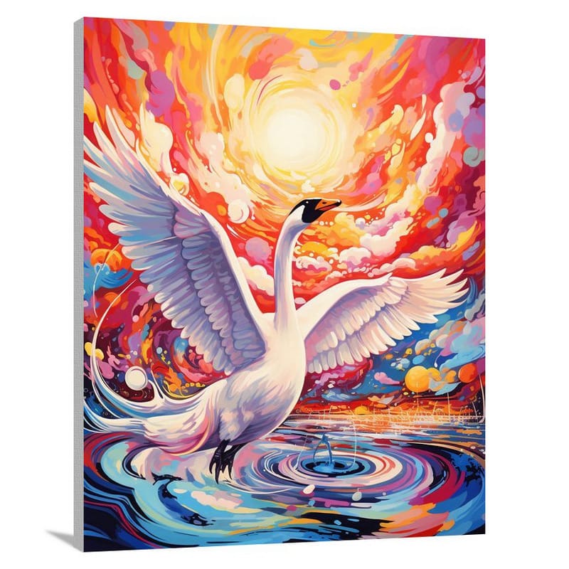 Swan's Melody - Canvas Print