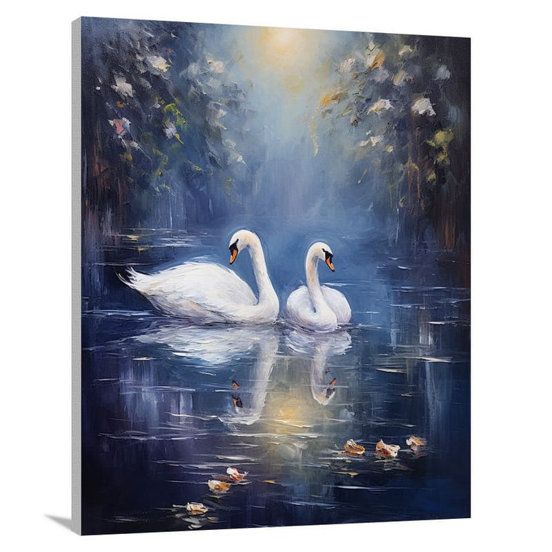 Swan's Serenade - Canvas Print