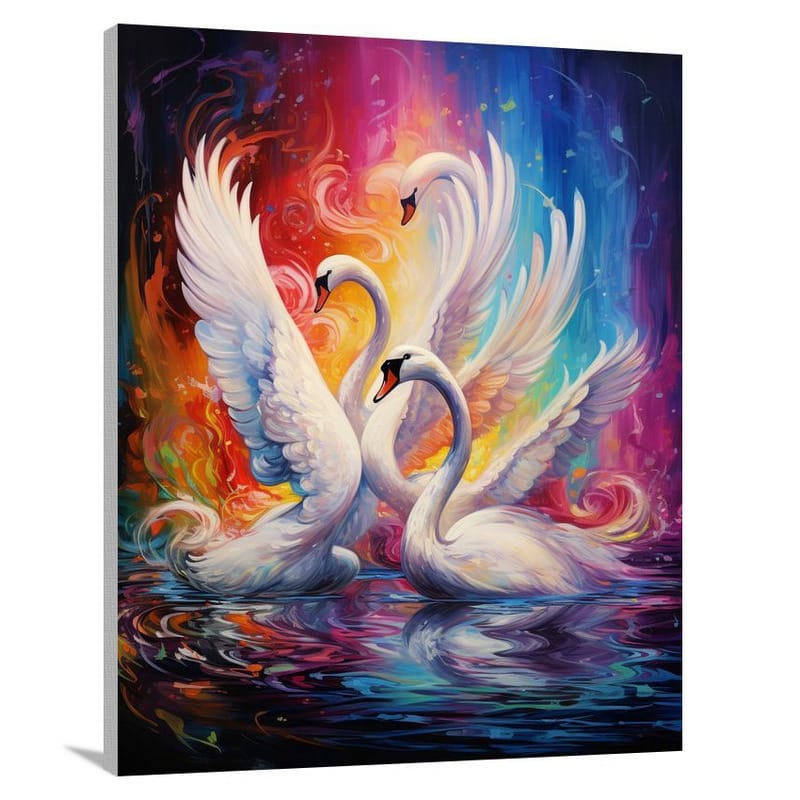 Swan Symphony - Canvas Print