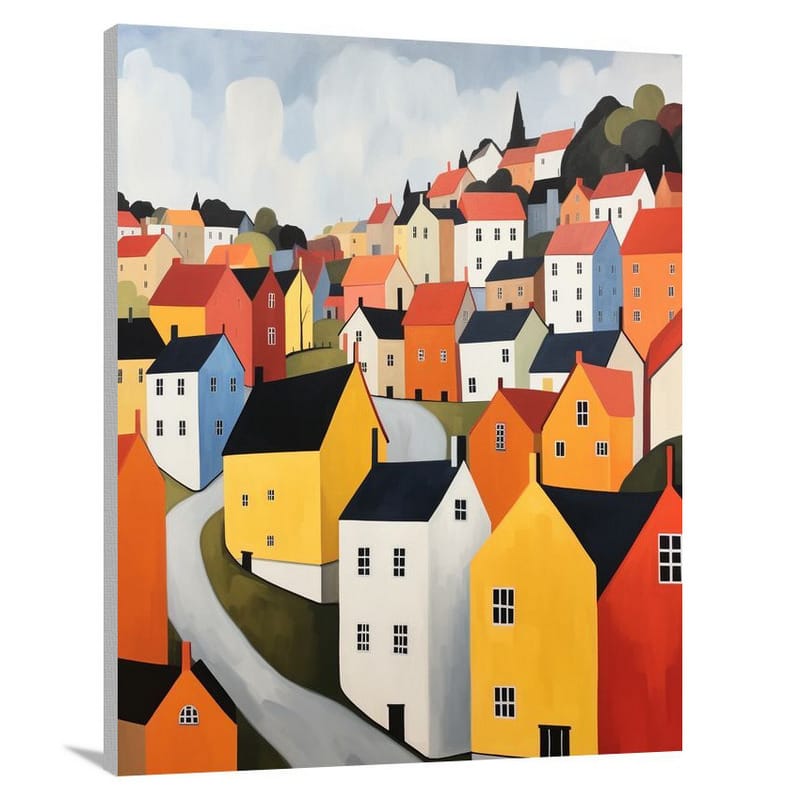 Sweden's Serene Charm - Minimalist - Canvas Print