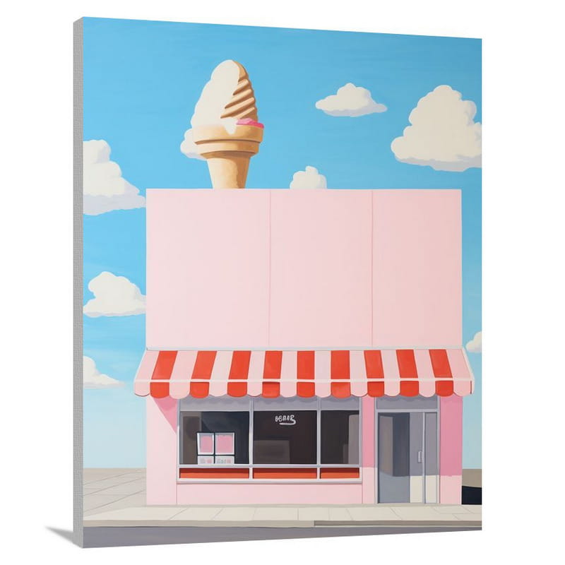 Sweet Memories: Ice Cream Delight - Canvas Print