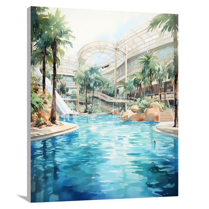 Swimming Pool Serenity - Canvas Print
