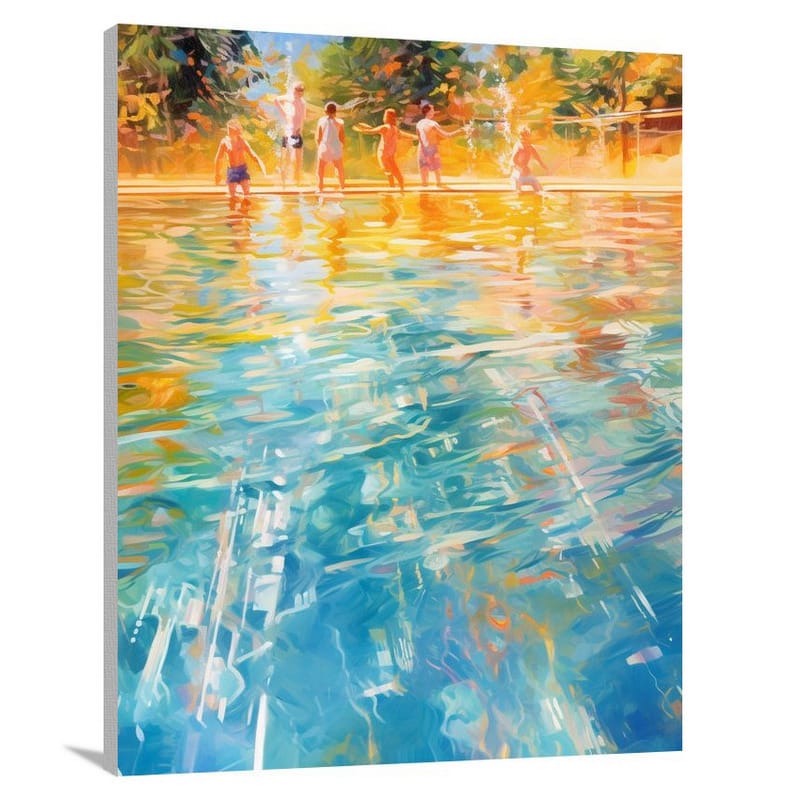 Swimming Pool Splash! - Canvas Print