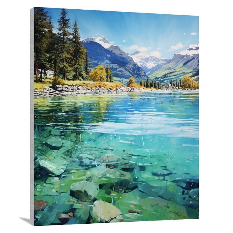 Switzerland: Enchanting Reflections. - Canvas Print