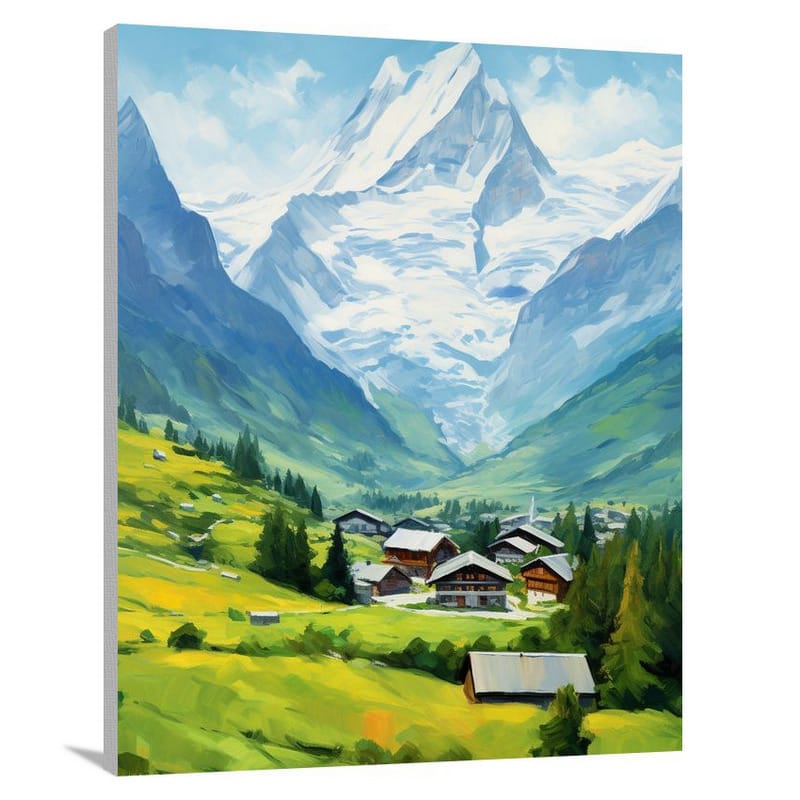 Switzerland: Majestic Alps - Canvas Print
