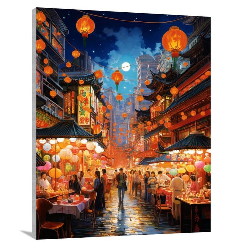 Taiwan's Luminous Night - Canvas Print