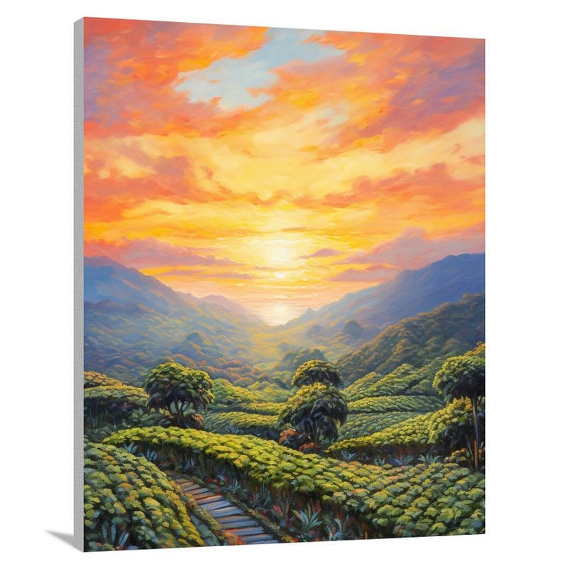 Taiwan's Tranquil Sunset - Canvas Print