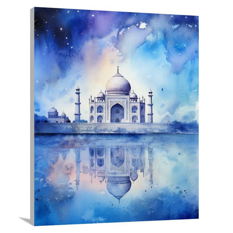 Taj Mahal Reflections - Canvas Print
