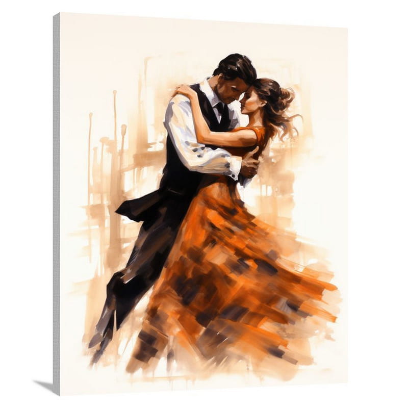 Tango Rhapsody - Watercolor - Canvas Print