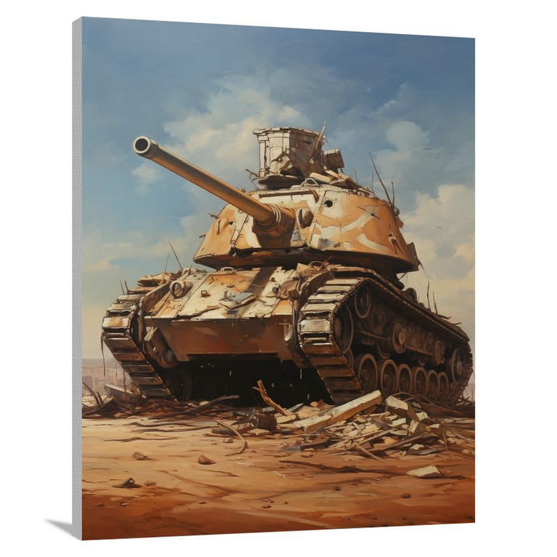 Tank: Symbol of Strength - Canvas Print