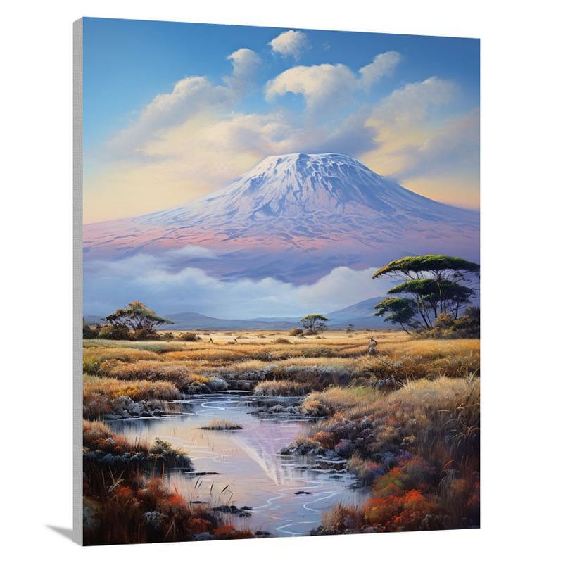 Tanzania: Majestic Kilimanjaro - Canvas Print