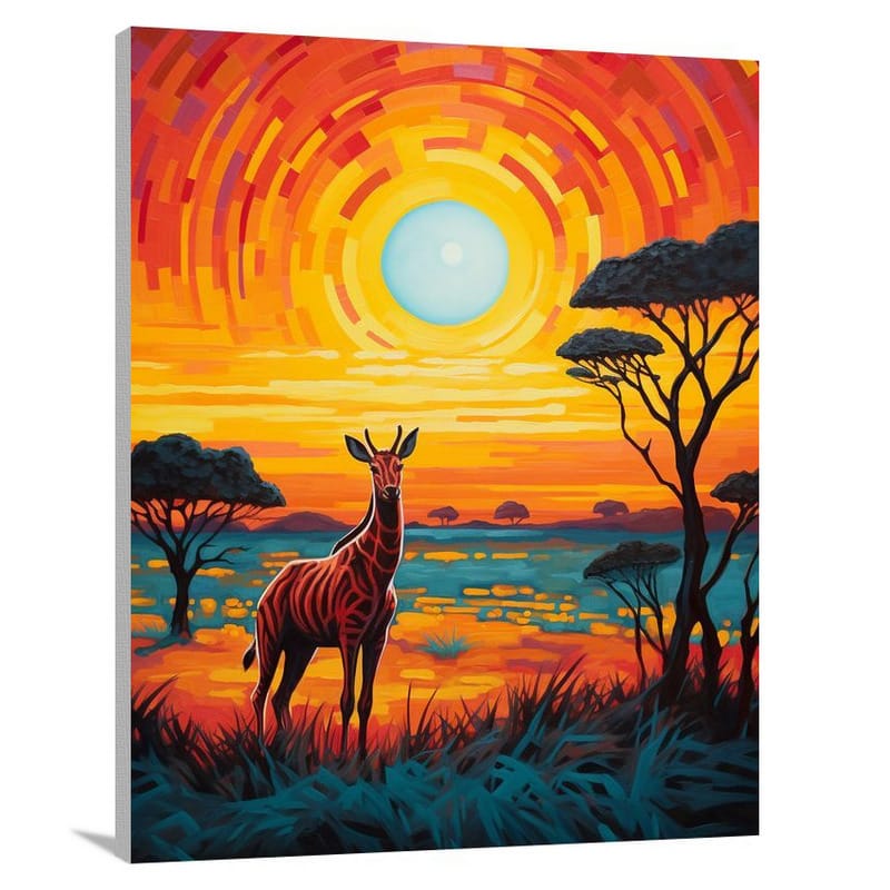 Tanzania's Fiery Serenity - Canvas Print