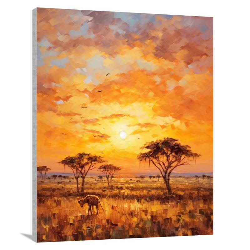 Tanzania's Serengeti Sunrise - Canvas Print