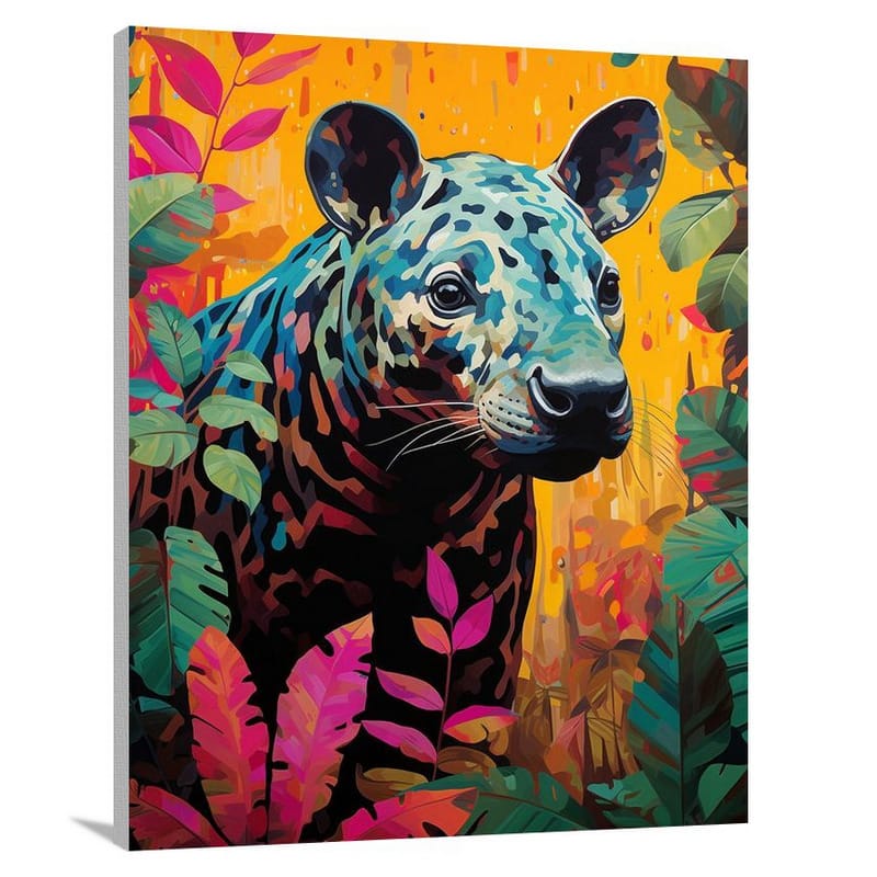 Tapir's Jungle Encounter - Canvas Print