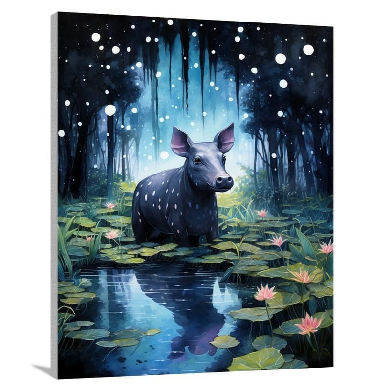 Tapir's Nocturnal Wanderings - Canvas Print