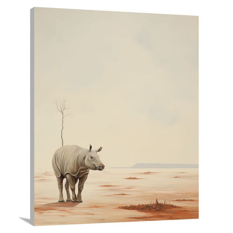 Tapir's Solitary Journey - Canvas Print