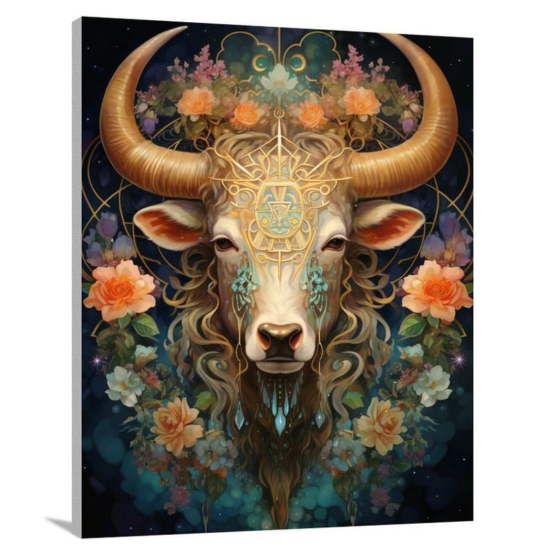 Taurus: Celestial Majesty - Canvas Print