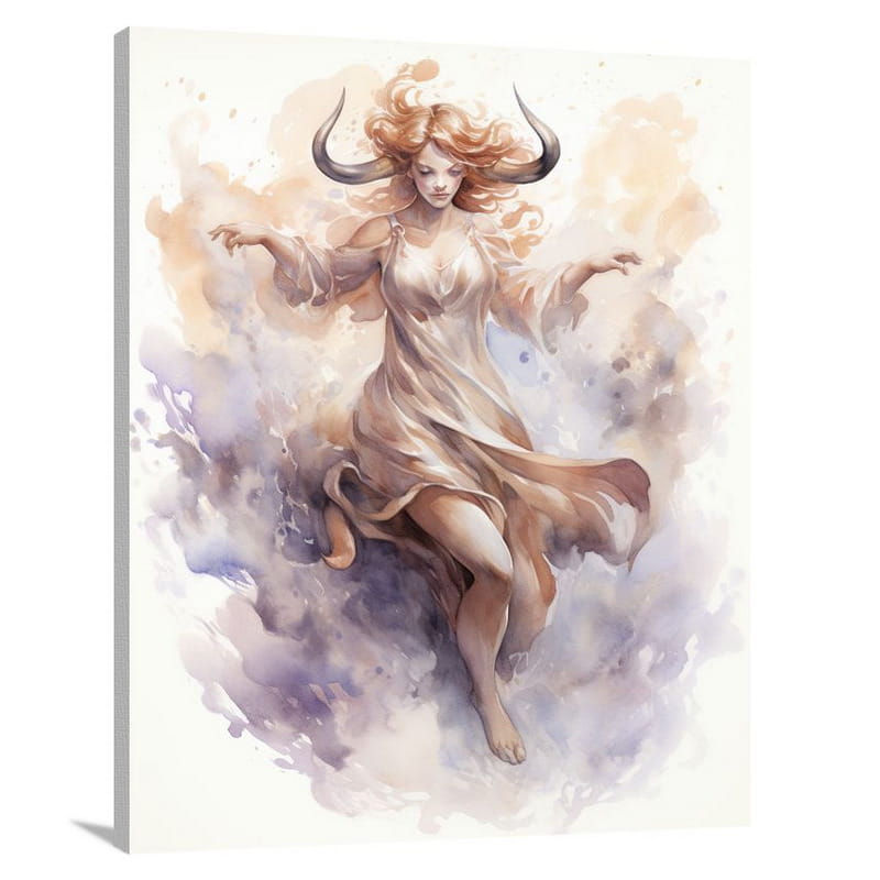 Taurus: The Ethereal Dance - Canvas Print
